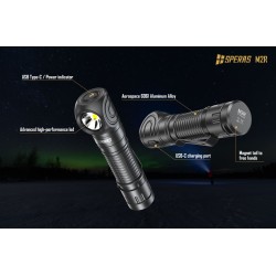 LED FLASHLIGHT 1200 LUMENS WITH HEAD STRAP