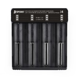 CARICA BATTERIE CON INDICATORE LED A 4 SLOT
