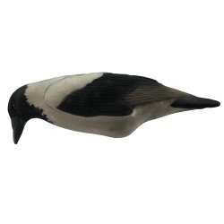SET DA 3PZ DI STAMPI CORNACCHIA GRIGIA FLOCKED