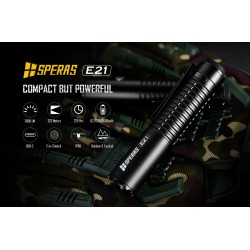 LED FLASHLIGHT 2000 LUMENS WITH LIGHT BEAM UP TO 320M