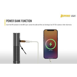 LED FLASHLIGHT 2000 LUMENS WITH LIGHT BEAM UP TO 320M