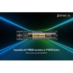 1300 LUMENS LED FLASHLIGHT WITH LIGHT BEAM UP TO 175M