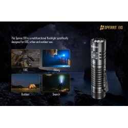1300 LUMENS LED FLASHLIGHT WITH LIGHT BEAM UP TO 175M