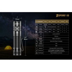 1300 LUMENS LED FLASHLIGHT WITH LIGHT BEAM UP TO 175M