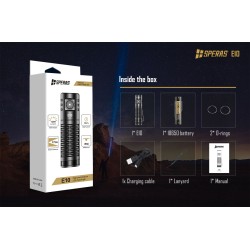 1300 LUMENS LED FLASHLIGHT WITH LIGHT BEAM UP TO 175M