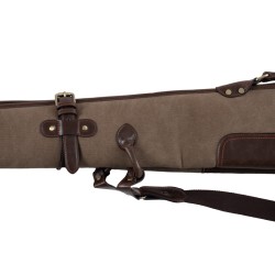 FODERO DOPPIO IMBOTTITO IN CANVAS E ECO-PELLE PER FUCILI 130CM