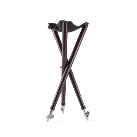 WOODEN TRIPOD STOOL WITH STEEL TIPS