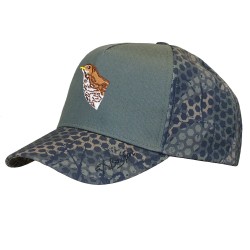 FOREST PRINT HAT WITH EMBROIDERY