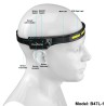 HEADLAMP WITH WHITE FRONT AND SIDE LIGHT