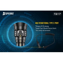 TORCIA LED 1400 LUMENS CON FASCIO DI LUCE FINO A 1400M