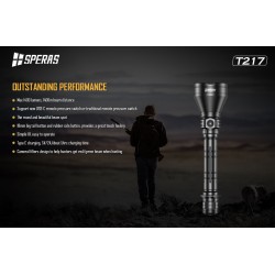 TORCIA LED 1400 LUMENS CON FASCIO DI LUCE FINO A 1400M