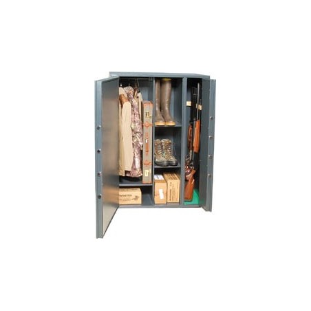 ARMOURED WARDROBE FOR 7 RIFLES WITH SHELVES AND CLOTHES HANGER