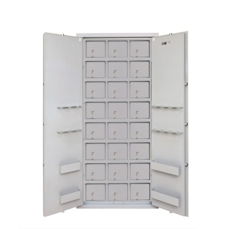 ARMORED CABINET WITH 10 ARMORED BOXES