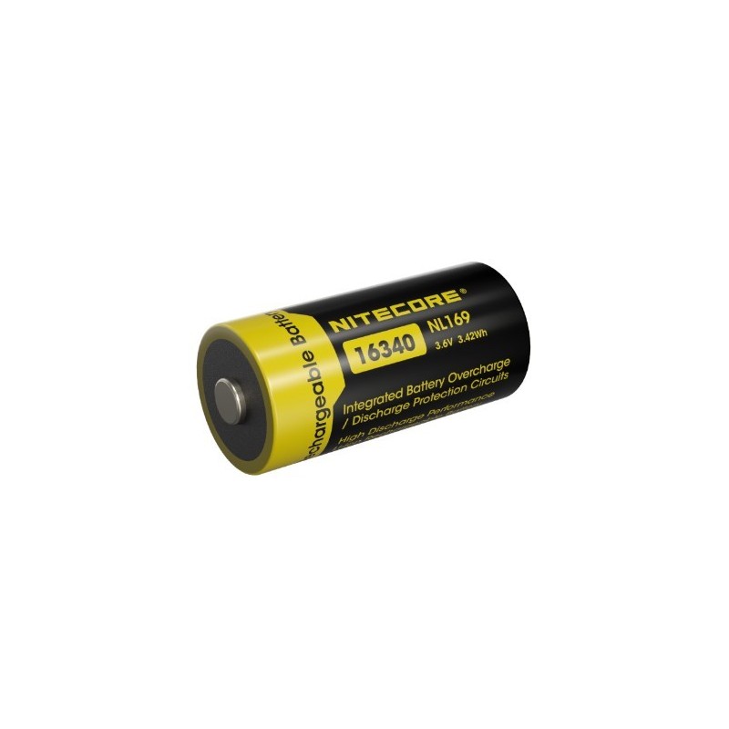 BATTERIA RICARICABILE 16340 /RCR123A 3,6V 950mAh