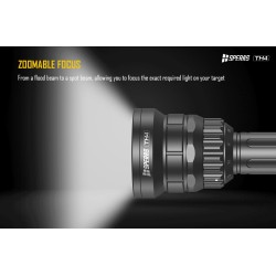 TORCIA LED CON ZOOM 800 LUMENS CON FASCIO DI LUCE FINO A 79M