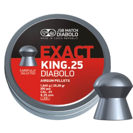 DIABOLO PELLETS - EXACT KING 6,35MM
