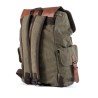 CANVAS AND ECO-LEATHER BACKPACK 20L