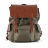 CANVAS AND ECO-LEATHER BACKPACK 20L
