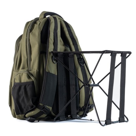 BACKPACK WITH BUILT-IN STOOL 27L