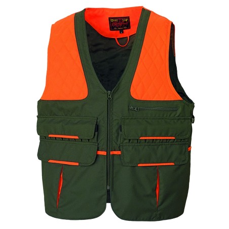 HUNTING VEST GREEN/ORANGE IRON