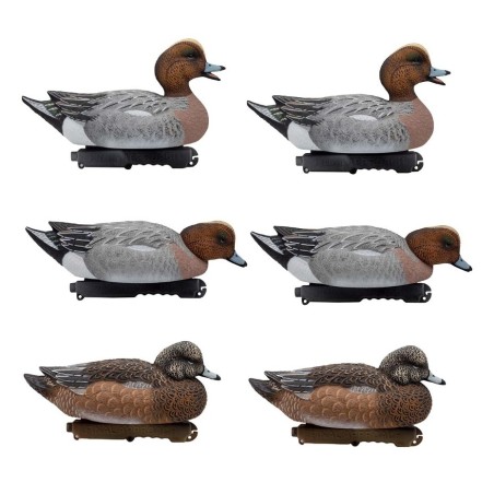SET OF 6PCS OF MALE AND FEMALE WIGEON MOLD