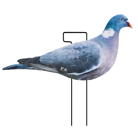 SET OF 12PCS OF FLOCKED WOOD PIGEON 2D MOLD