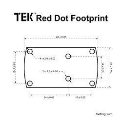 BASETTA PER RED DOT TEK FOOTPRINT