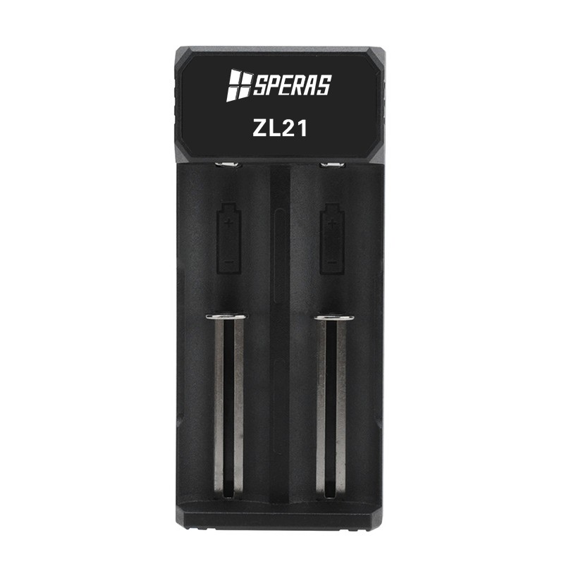 CARICA BATTERIE CON INDICATORE LED A 2 SLOT