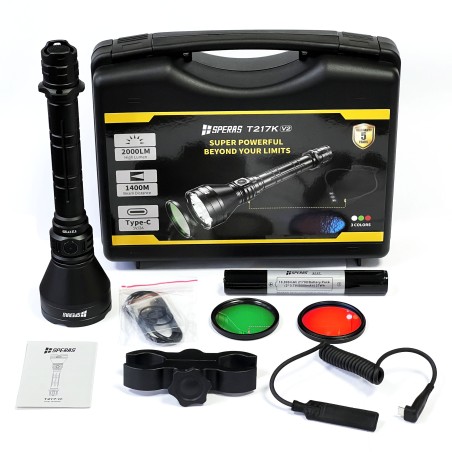 NEW SPERAS T217 FLASHLIGHT WITH RIFLE KIT