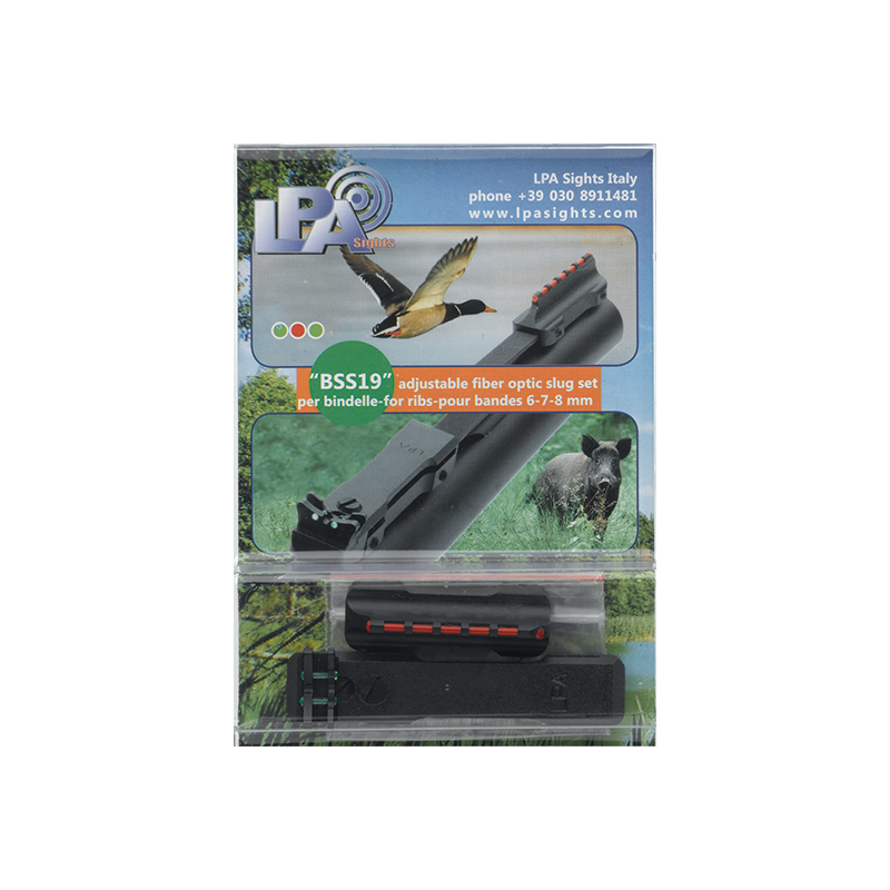 NOTCH AND SLUG FRONT SIGHT SET FOR RIBS