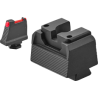 BLACK/FIBER NOTCH AND SIGHT SET FOR RED DOT