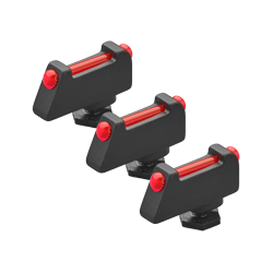 SET 3PZ MIRINI FIBRA ROSSA GLOCK