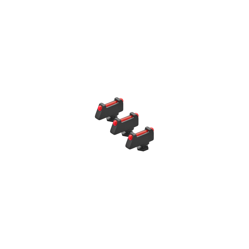 3PCS GLOCK RED FIBER SIGHT SET