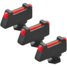SET 3PZ MIRINI FIBRA ROSSA GLOCK