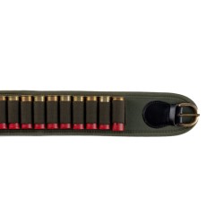 CARTUCCERA IN PELLE E POLIESTERE CON CELLE ELASTICHE PER CAL 12 O 20