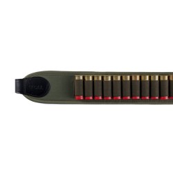 CARTUCCERA IN PELLE E POLIESTERE CON CELLE ELASTICHE PER CAL 12 O 20
