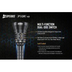 LED FLASHLIGHT 10000 LUMENS WITH LIGHT BEAM UP TO 574M