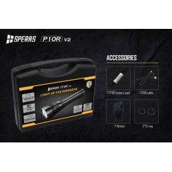 LED FLASHLIGHT 10000 LUMENS WITH LIGHT BEAM UP TO 574M