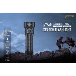TORCIA LED 4000 LUMENS CON FASCIO DI LUCE FINO A 288M