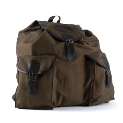 ZAINO IN CANVAS E PELLE LARGE 55L