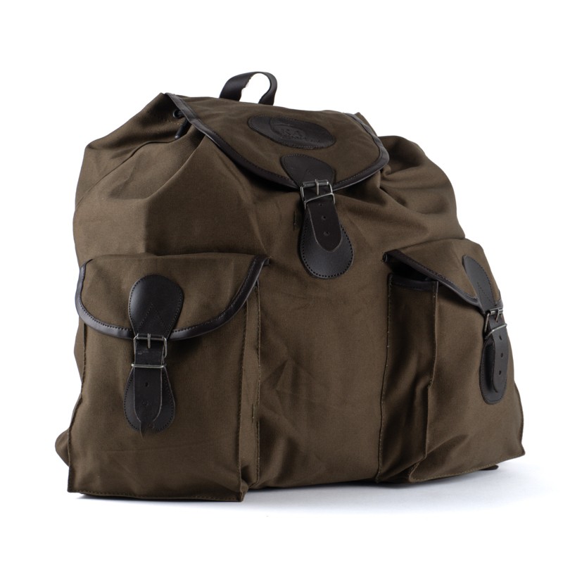 ZAINO IN CANVAS E PELLE LARGE 55L