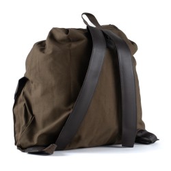 CANVAS AND LEATHER BACKPACK LARGE 55L