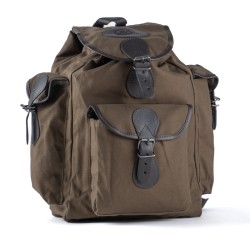 CANVAS AND LEATHER BACKPACK SMALL 20L