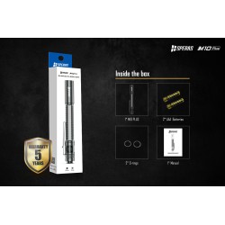 LED FLASHLIGHT 250 LUMENS WITH LIGHT BEAM UP TO 70M