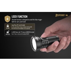1320 LUMENS LED FLASHLIGHT WITH LIGHT BEAM UP TO 652M